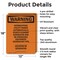 Signmission Interrupting Utility Power Automatically OSHA Warning Sign, Aluminum, 12in W x 18in L, 2PK OS-2PACK-WS-A-1218-V-13264 - alternate 5